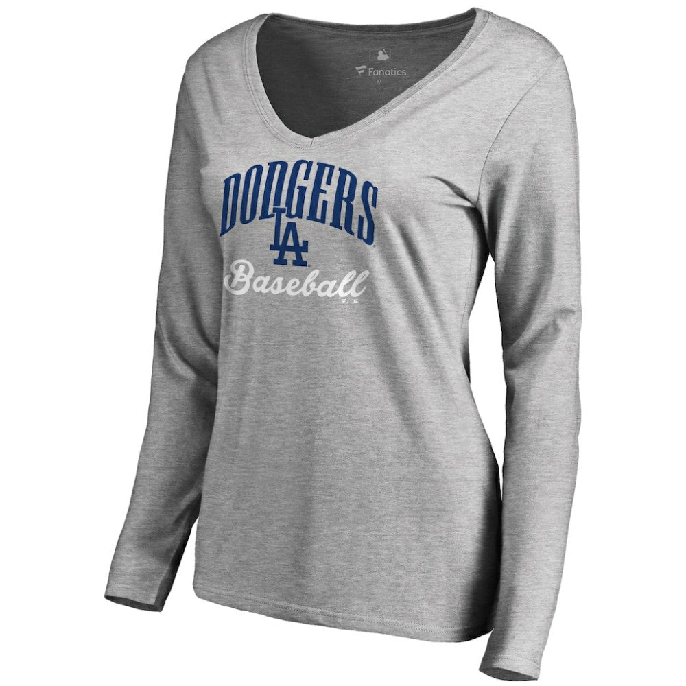 Los Angeles Dodgers Women's Victory Script Long Sleeve T-Shirt | MLB New