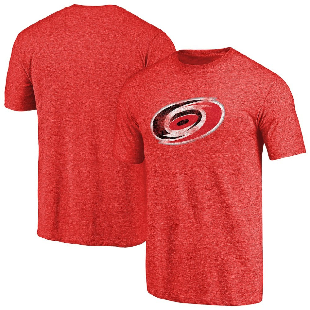 Carolina Hurricanes Distressed Team Primary Logo Tri-Blend T-Shirt Online