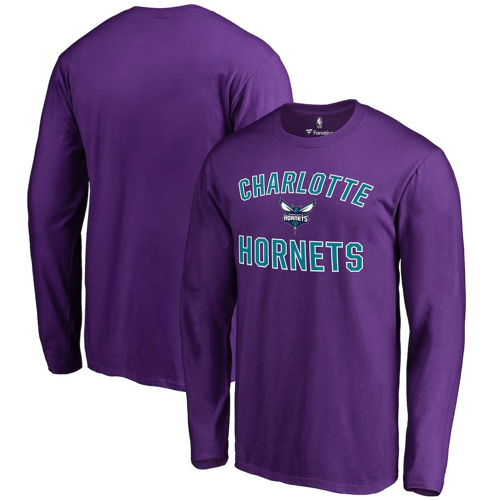 Charlotte Hornets Victory Arch Long Sleeve T-Shirt On Sale
