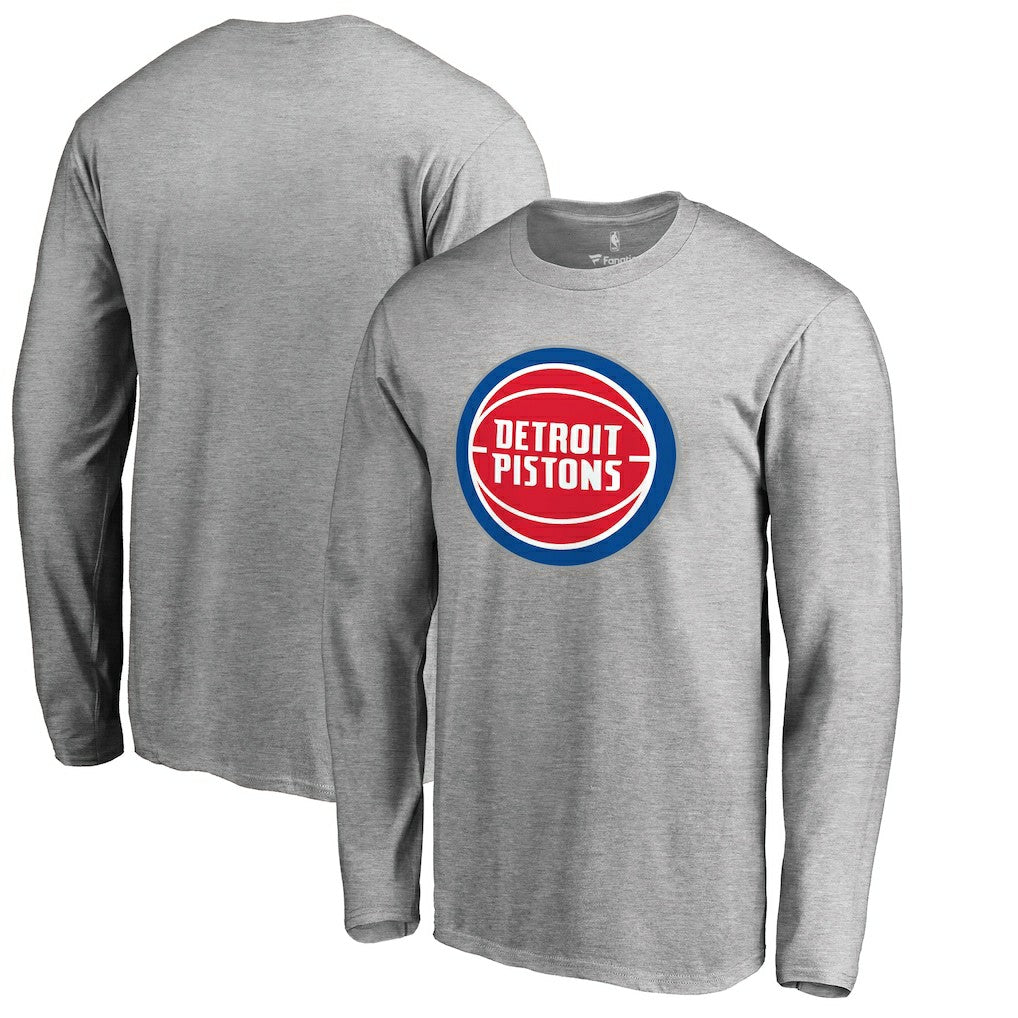 Detroit Pistons Primary Logo Long Sleeve T-Shirt sale Discount