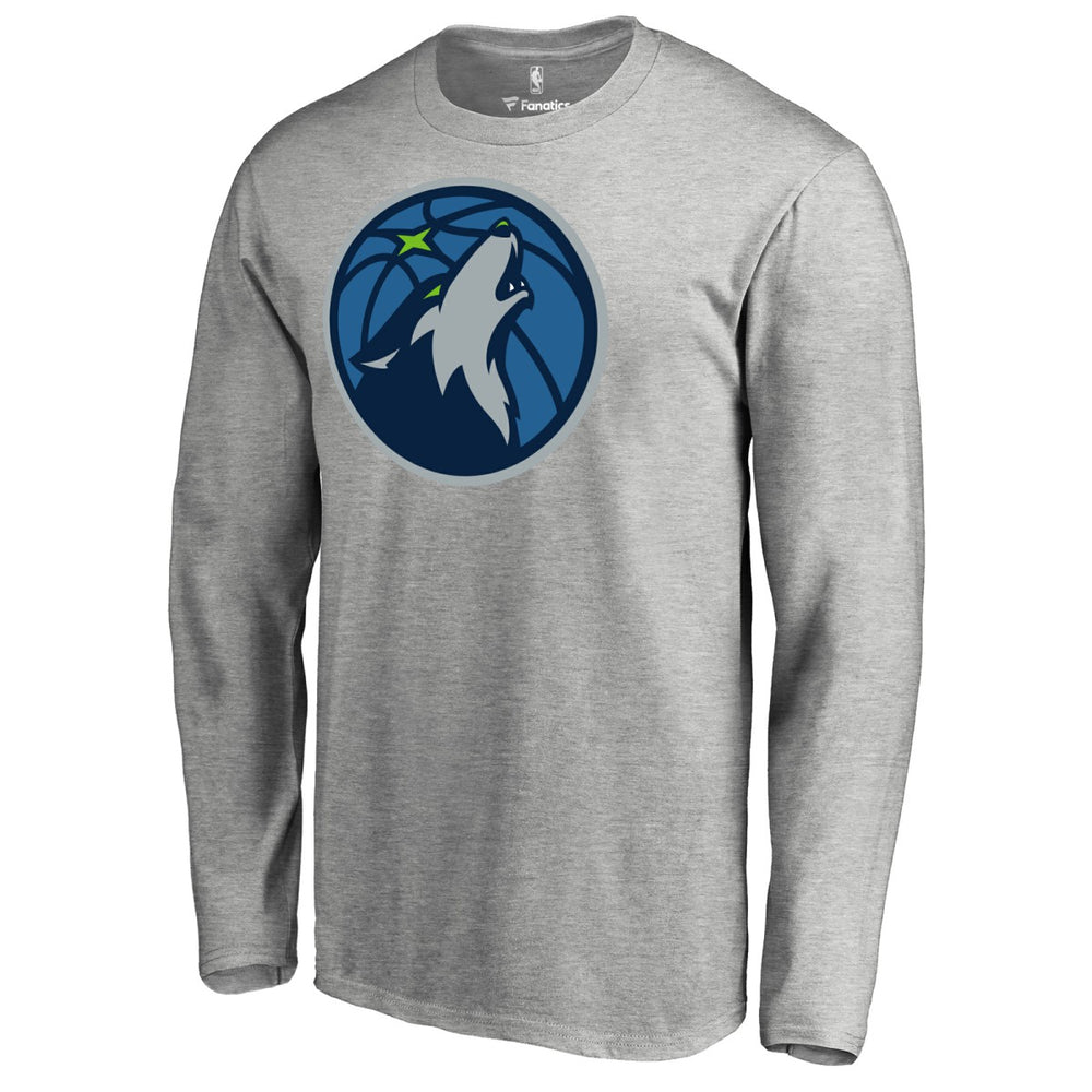 Minnesota Timberwolves Primary Logo Long Sleeve T-Shirt Discount