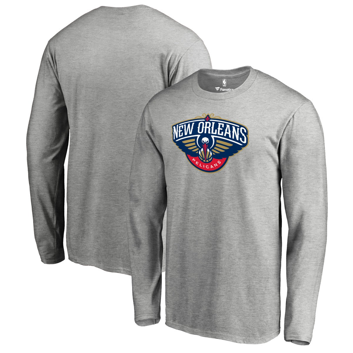 New Orleans Pelicans Primary Logo Long Sleeve T-Shirt Outlet
