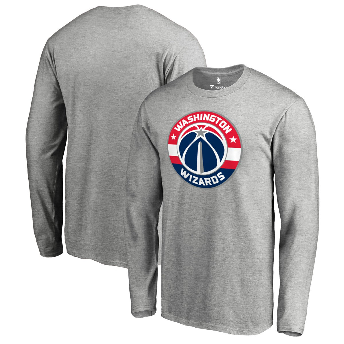 Washington Wizards Primary Logo Long Sleeve T-Shirt New