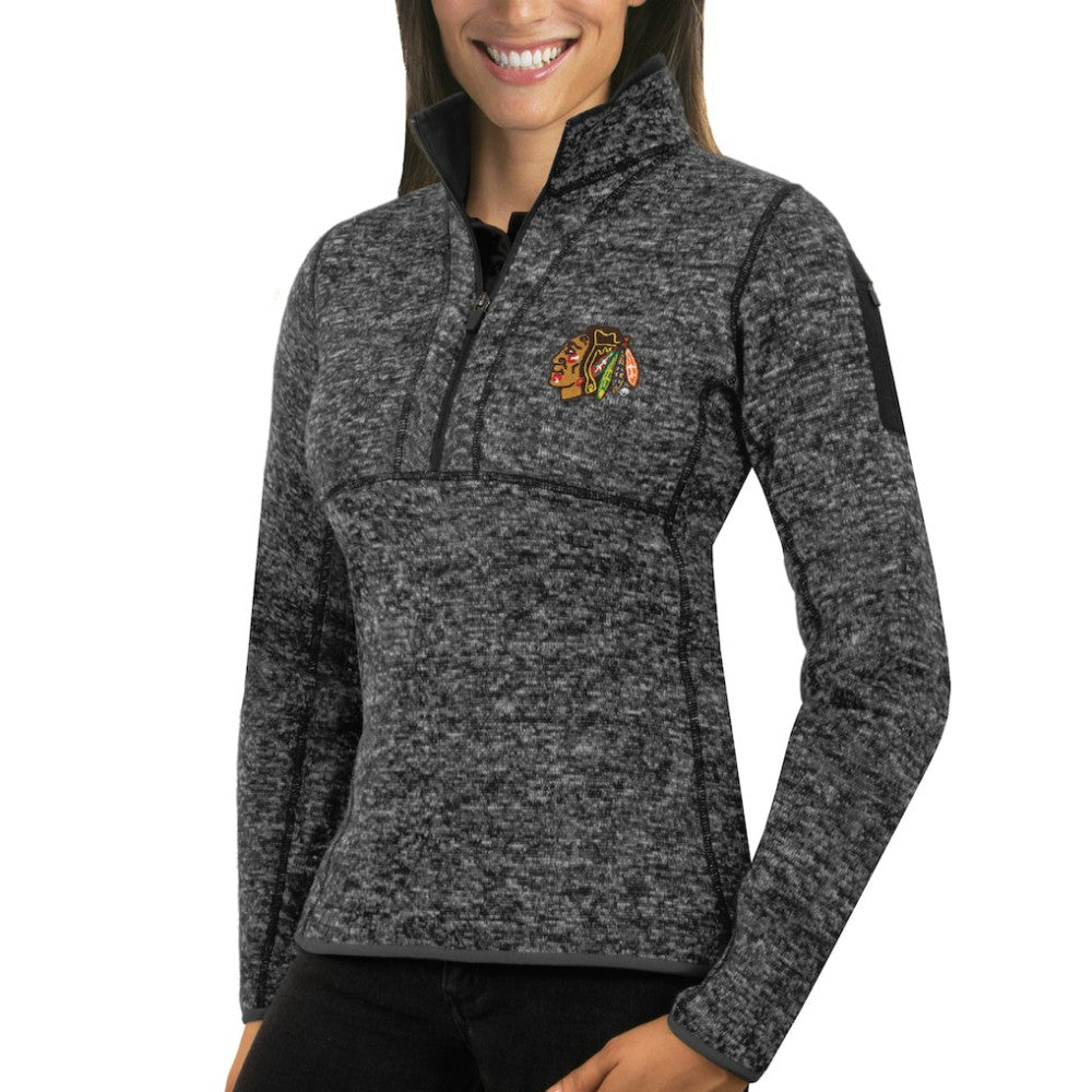 Chicago Blackhawks Antigua Women's Fortune Half-Zip Sweatshirt Discount