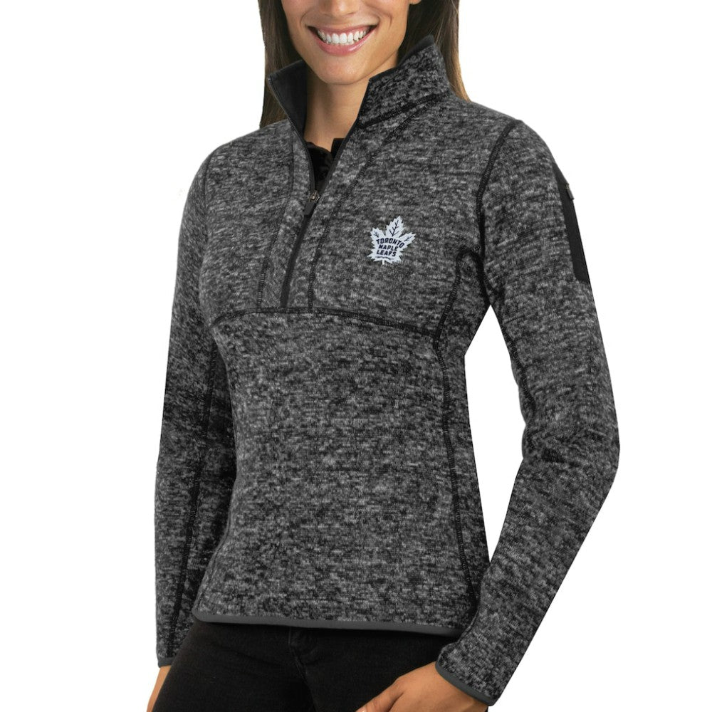 Toronto Maple Leafs Antigua Women's Fortune Half-Zip Sweatshirt On Sale