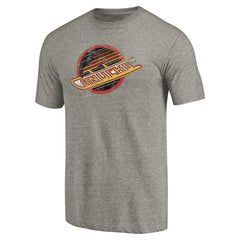 Vancouver Canucks Throwback Logo 1985-1986 Tri-Blend T-Shirt On Sale