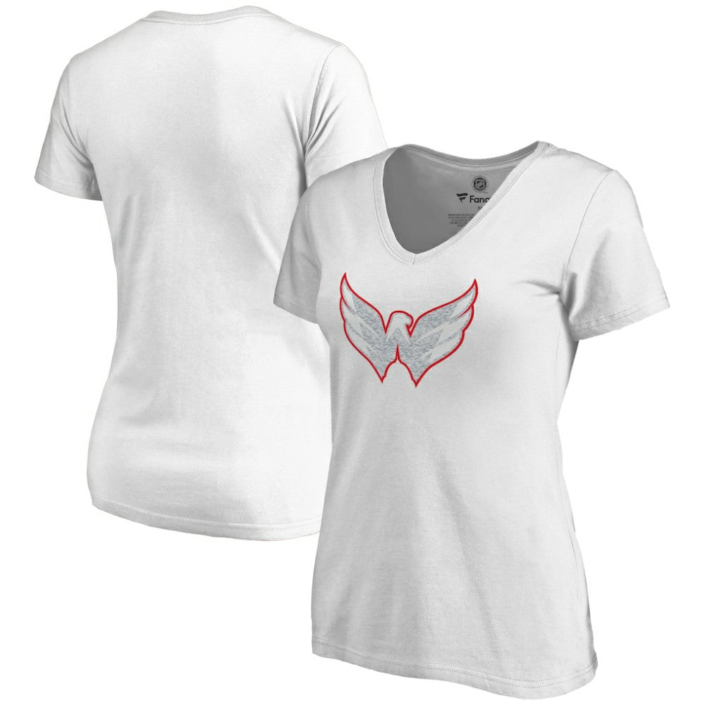 Washington Capitals Women's Whiteout V-Neck T-Shirt Discount