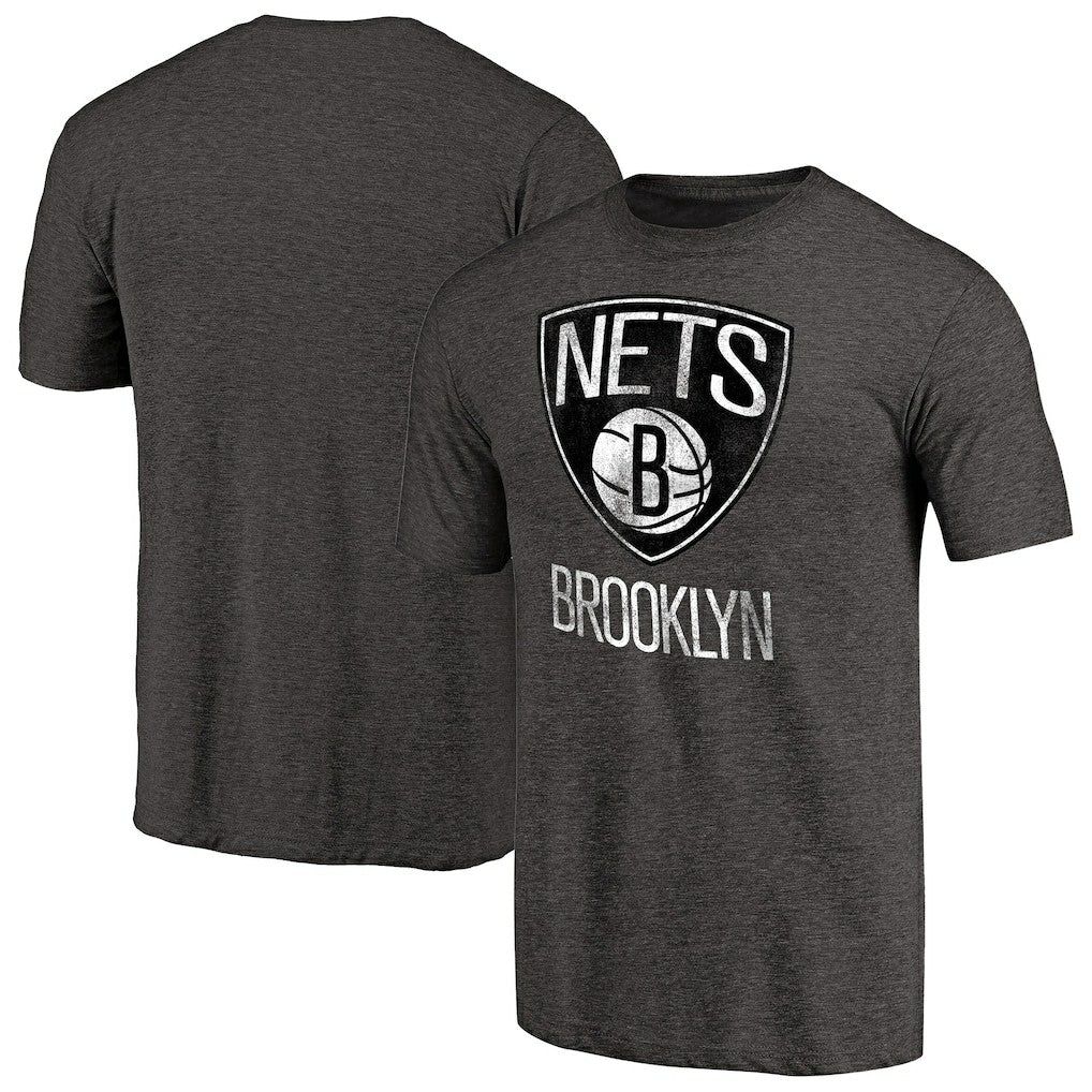 Brooklyn Nets Distressed Team Logo Tri-Blend T-Shirt Discount