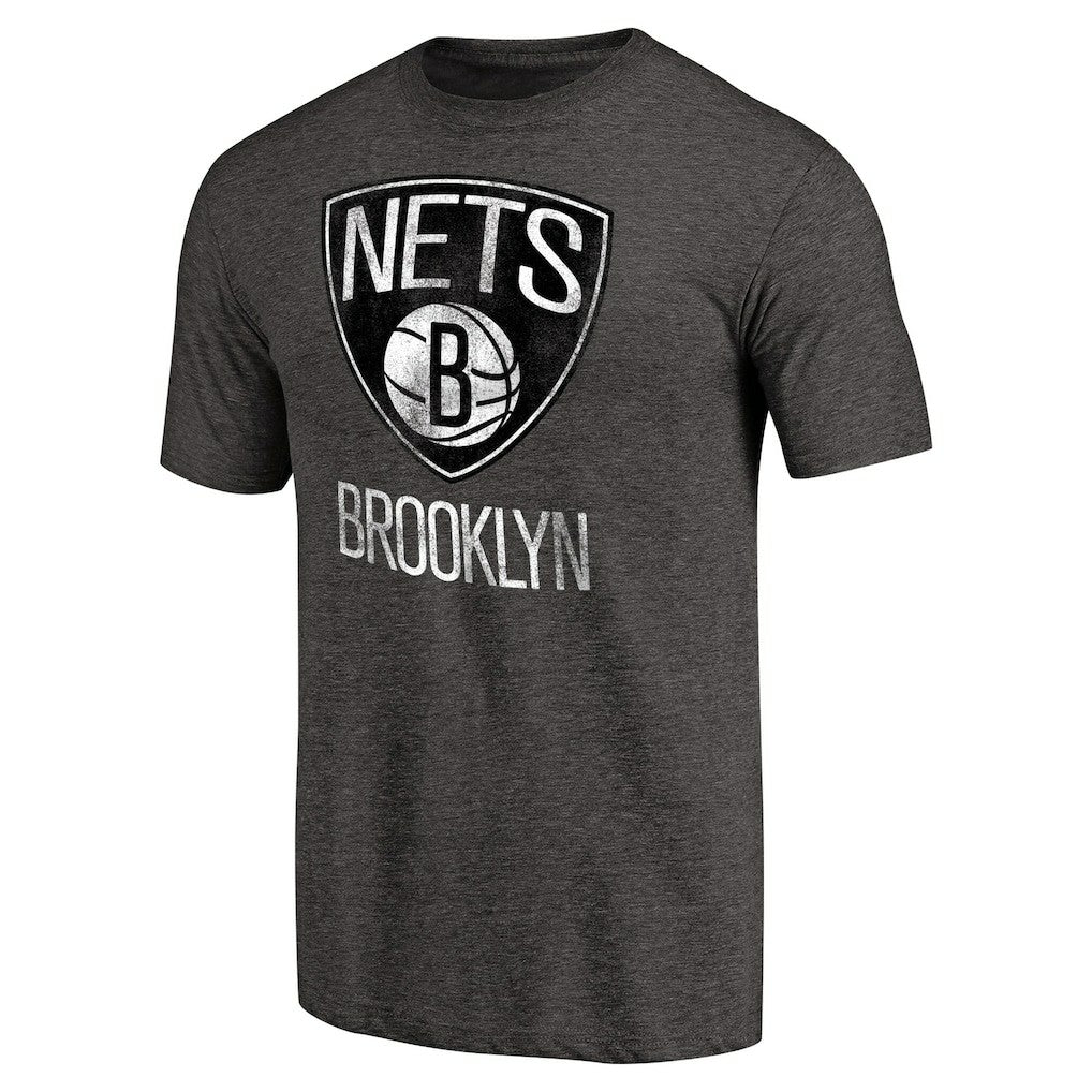 Brooklyn Nets Distressed Team Logo Tri-Blend T-Shirt Discount