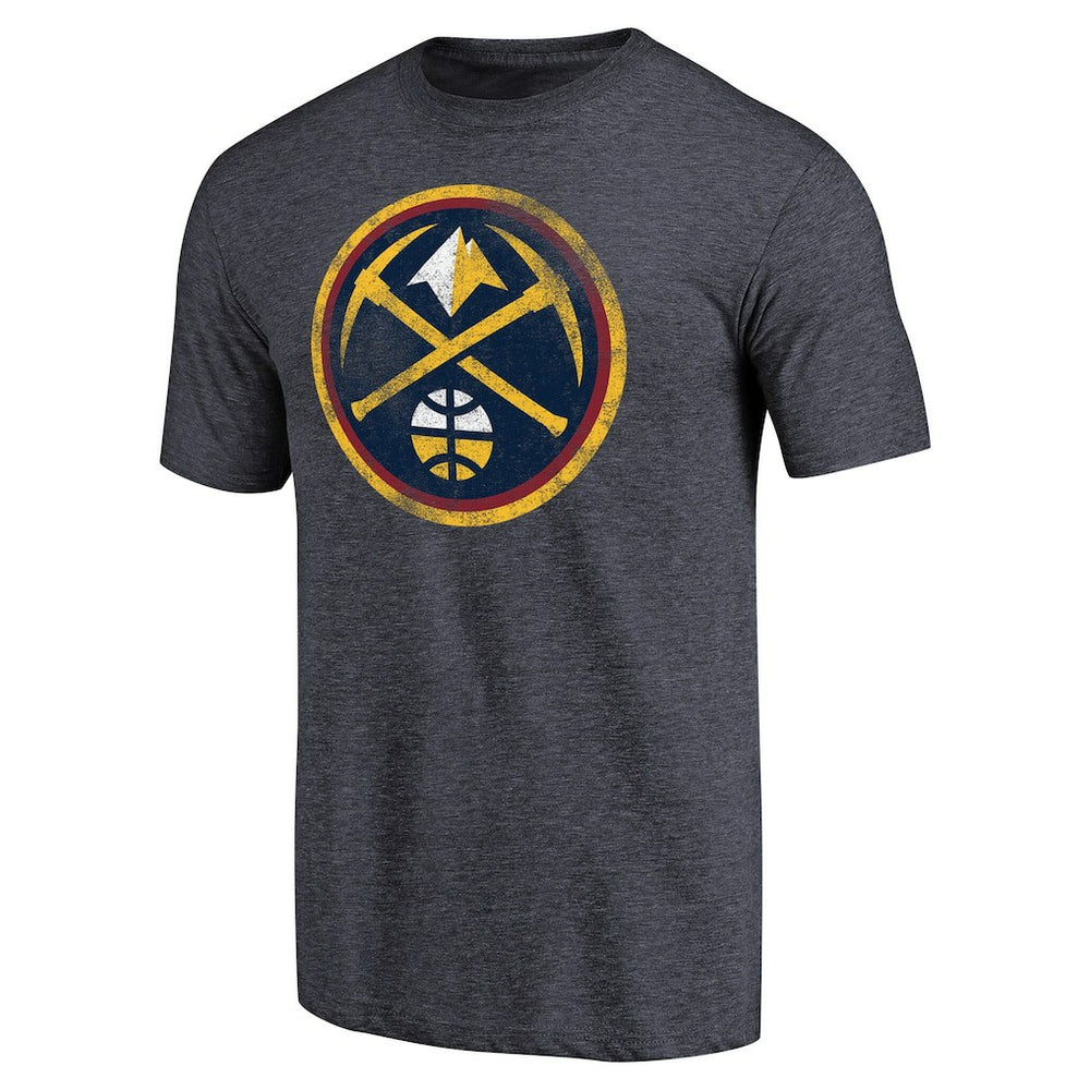 Denver Nuggets Distressed Team Logo Tri-Blend T-Shirt sale For Sale
