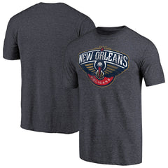 New Orleans Pelicans Distressed Team Logo Tri-Blend T-Shirt For Sale