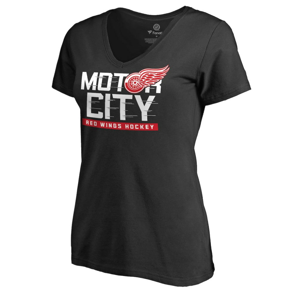 Detroit Red Wings Women's Hometown Collection Motor City V-Neck T-Shirt Sale