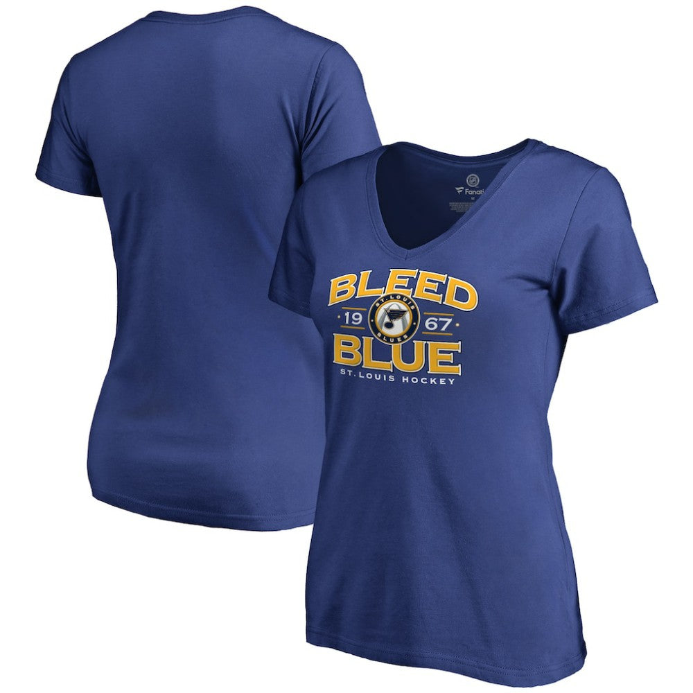 St. Louis Blues Women's Hometown Collection Bleed Blue V-Neck T-Shirt Discount