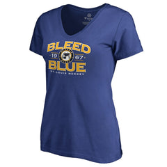 St. Louis Blues Women's Hometown Collection Bleed Blue V-Neck T-Shirt Discount