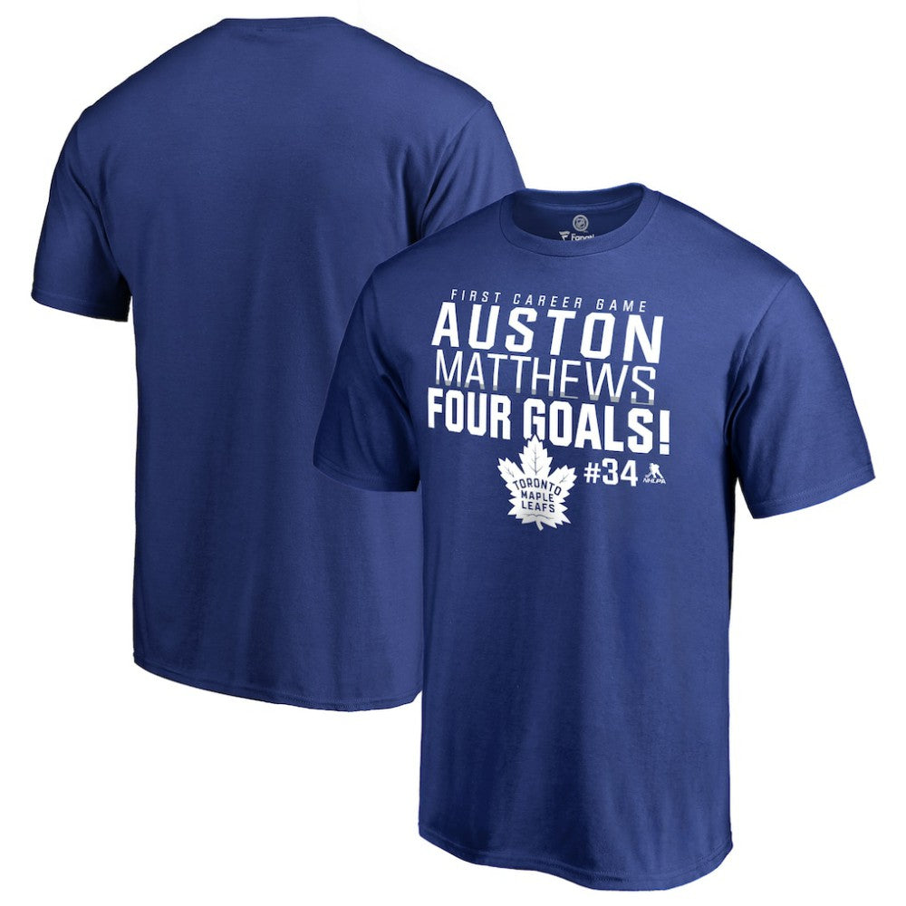 Auston Matthews Toronto Maple Leafs Four Goals T-Shirt On Sale