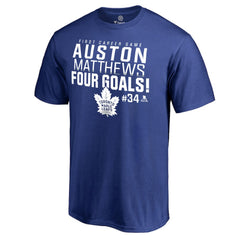 Auston Matthews Toronto Maple Leafs Four Goals T-Shirt On Sale