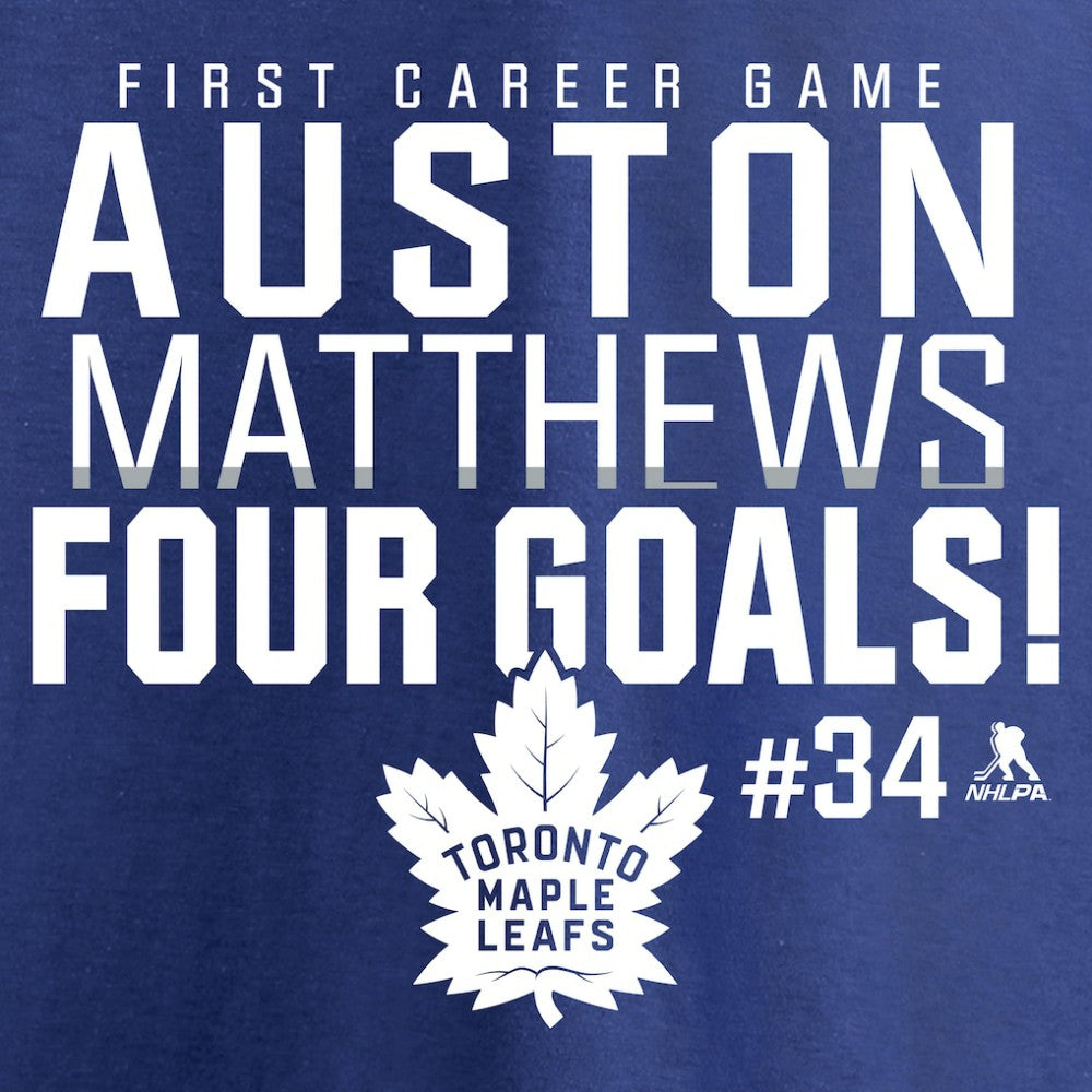 Auston Matthews Toronto Maple Leafs Four Goals T-Shirt On Sale