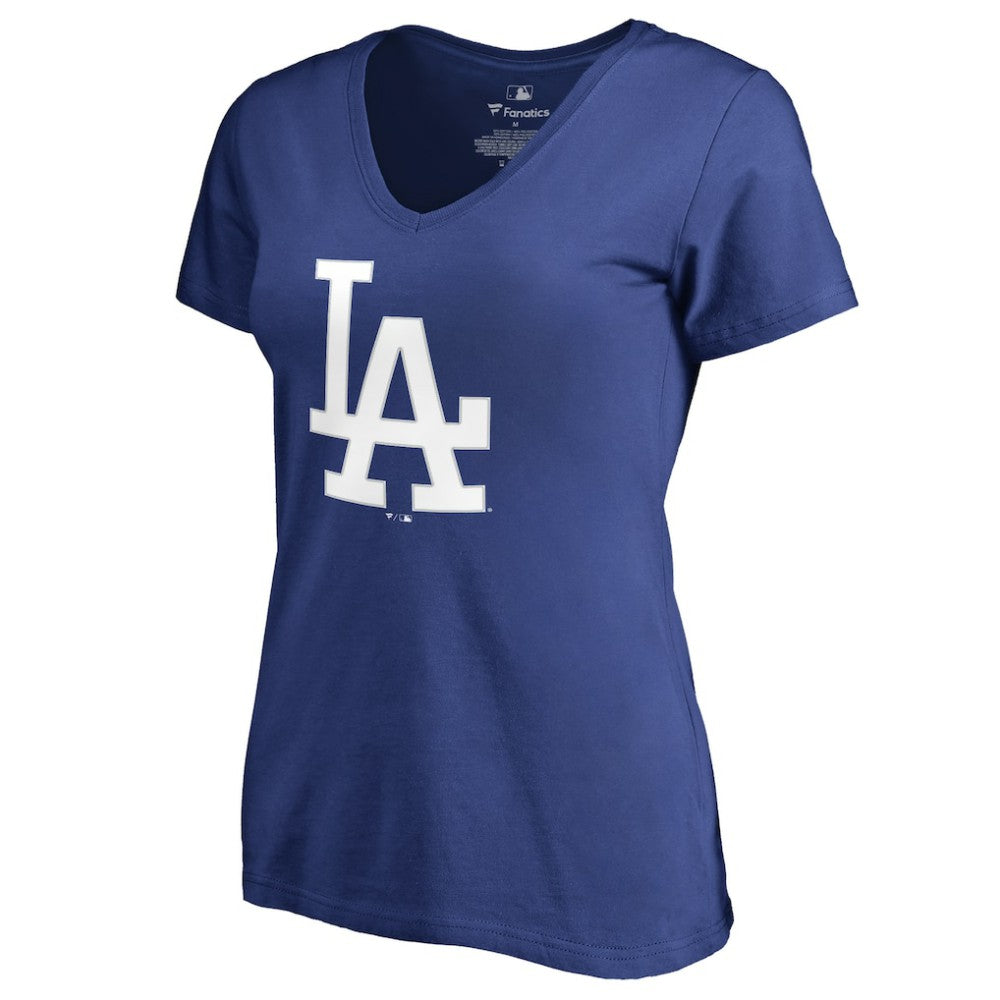 Clayton Kershaw Los Angeles Dodgers Women's Backer Name & Number V-Neck T-Shirt | MLB Shop