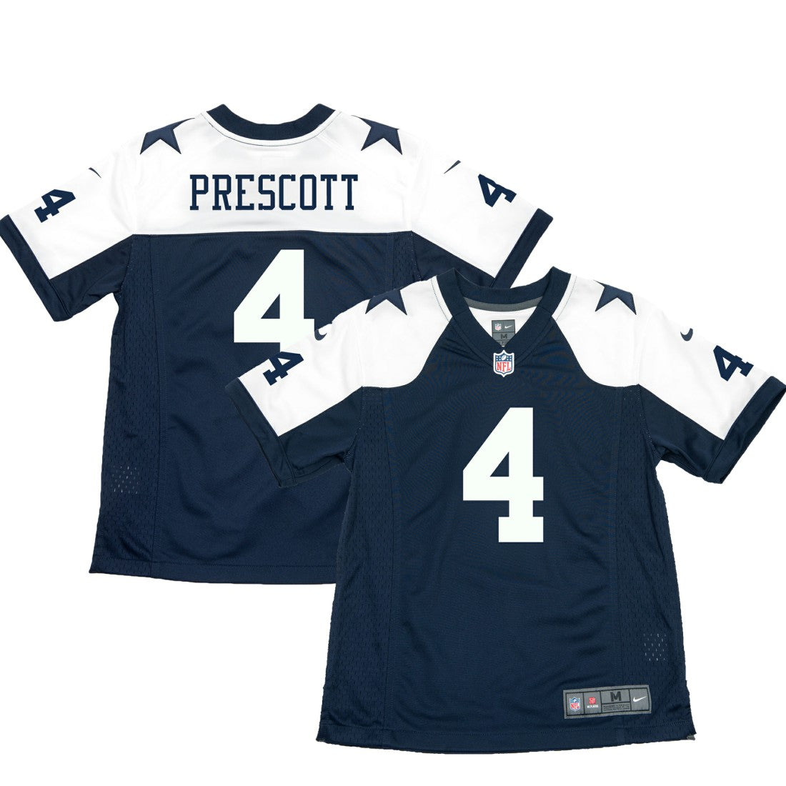 Dallas Cowboys Nike Dak Prescott  Youth Throwback Game Jersey