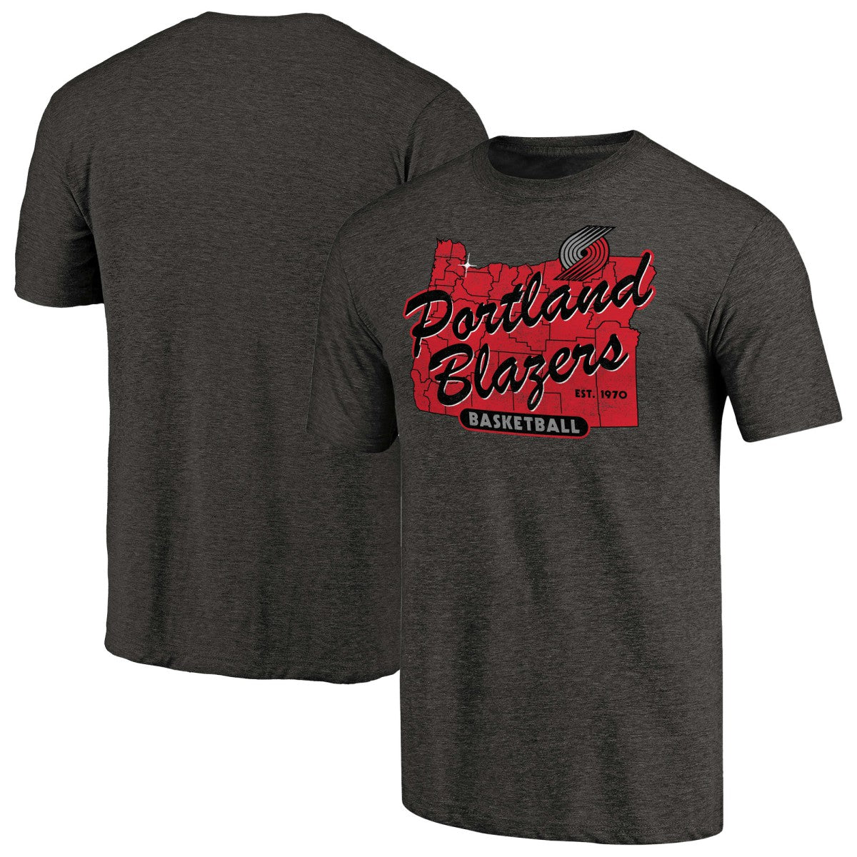 Portland Trail Blazers Hometown Collection Old Town 2 Tri-Blend T-Shirt On Sale