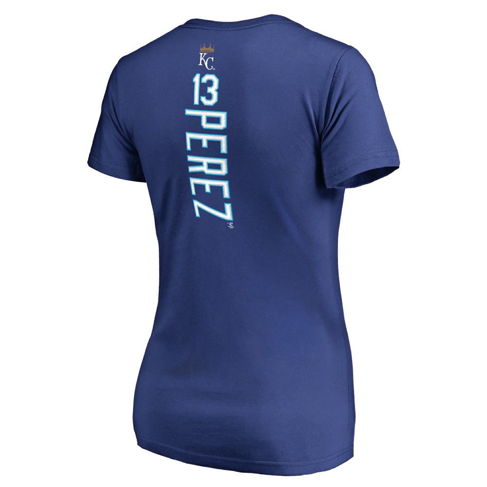 Salvador Perez Kansas City Royals Women's Backer V-Neck T-Shirt | MLB Online