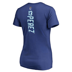 Salvador Perez Kansas City Royals Women's Backer V-Neck T-Shirt | MLB Online