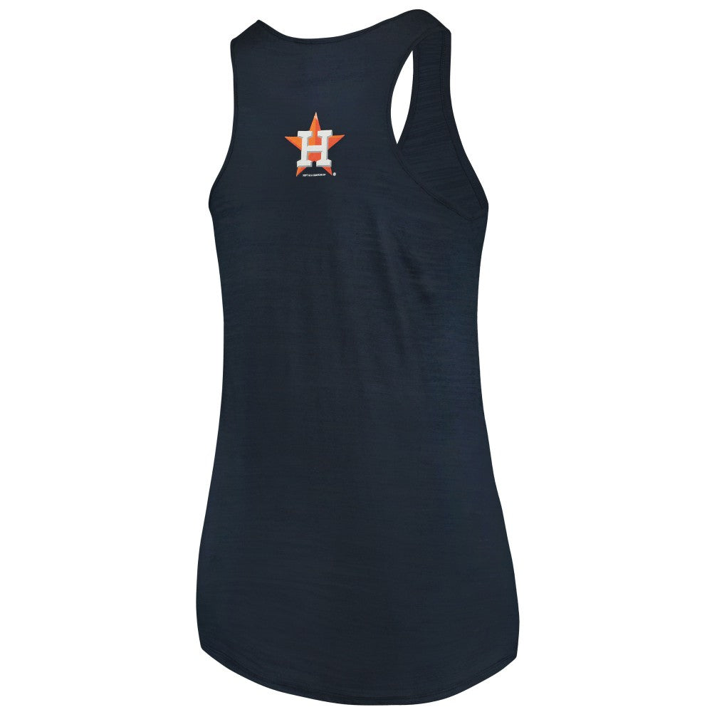 Houston Astros Soft as a Grape Women's Plus Size Swing for the Fences Racerback Tank Top | MLB Shop