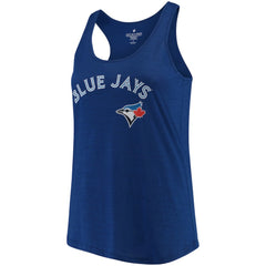 Toronto Blue Jays Soft as a Grape Women's Plus Size Swing for the Fences Racerback Tank Top | MLB Discount