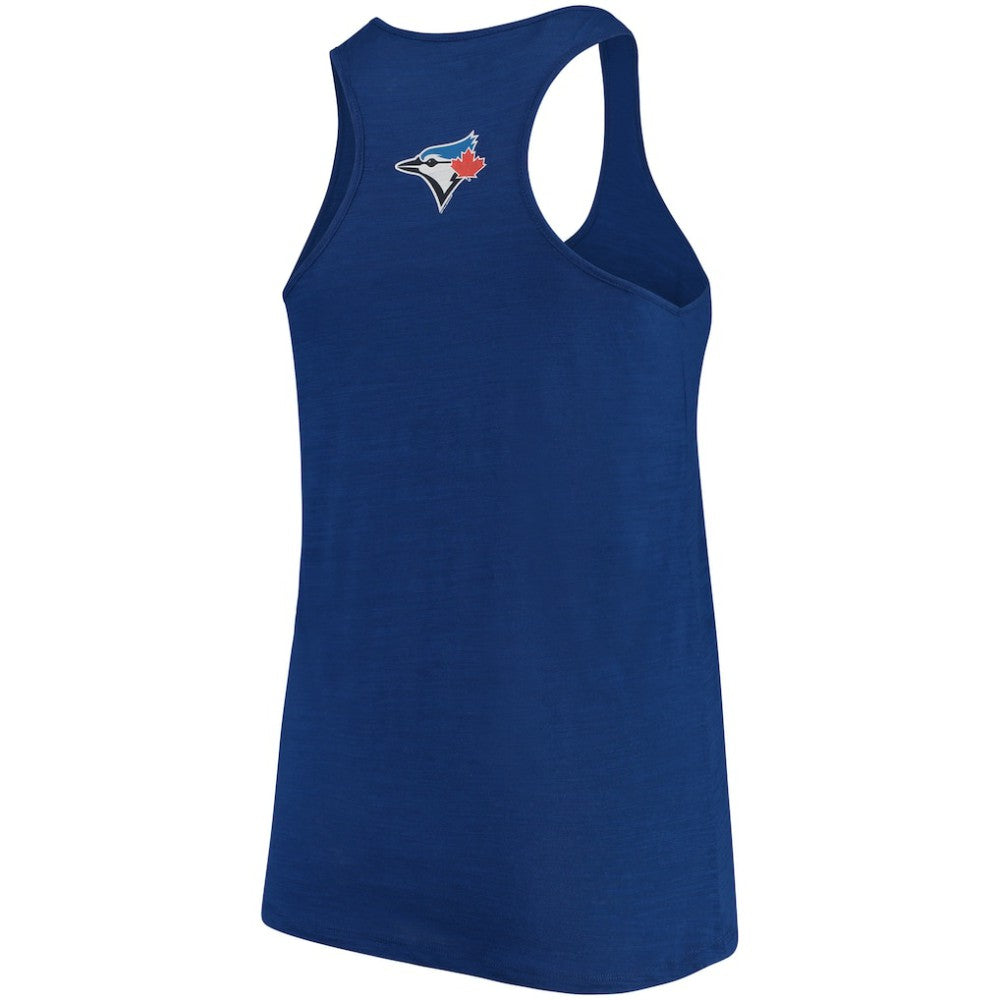 Toronto Blue Jays Soft as a Grape Women's Plus Size Swing for the Fences Racerback Tank Top | MLB Discount