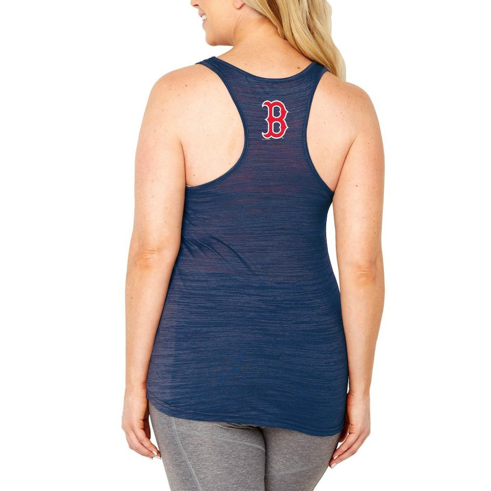Boston Red Sox Soft as a Grape Women's Plus Size Swing for the Fences Racerback Tank Top | MLB Outlet
