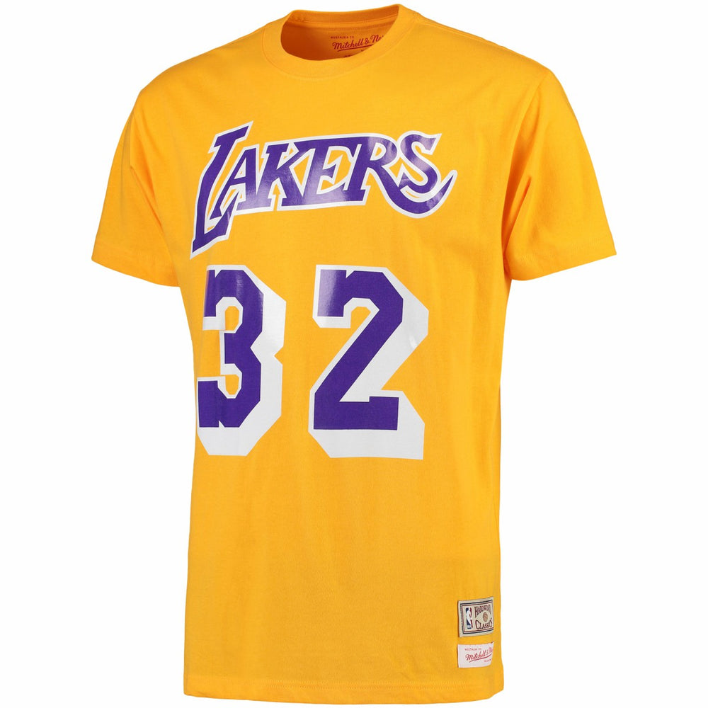 Magic Johnson Los Angeles Lakers Hardwood Classics Retro Name & Number T-Shirt On Sale
