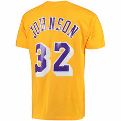 Magic Johnson Los Angeles Lakers Hardwood Classics Retro Name & Number T-Shirt On Sale