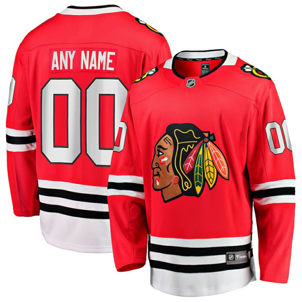Chicago Blackhawks Fanatics Home Breakaway Custom Jersey Sale