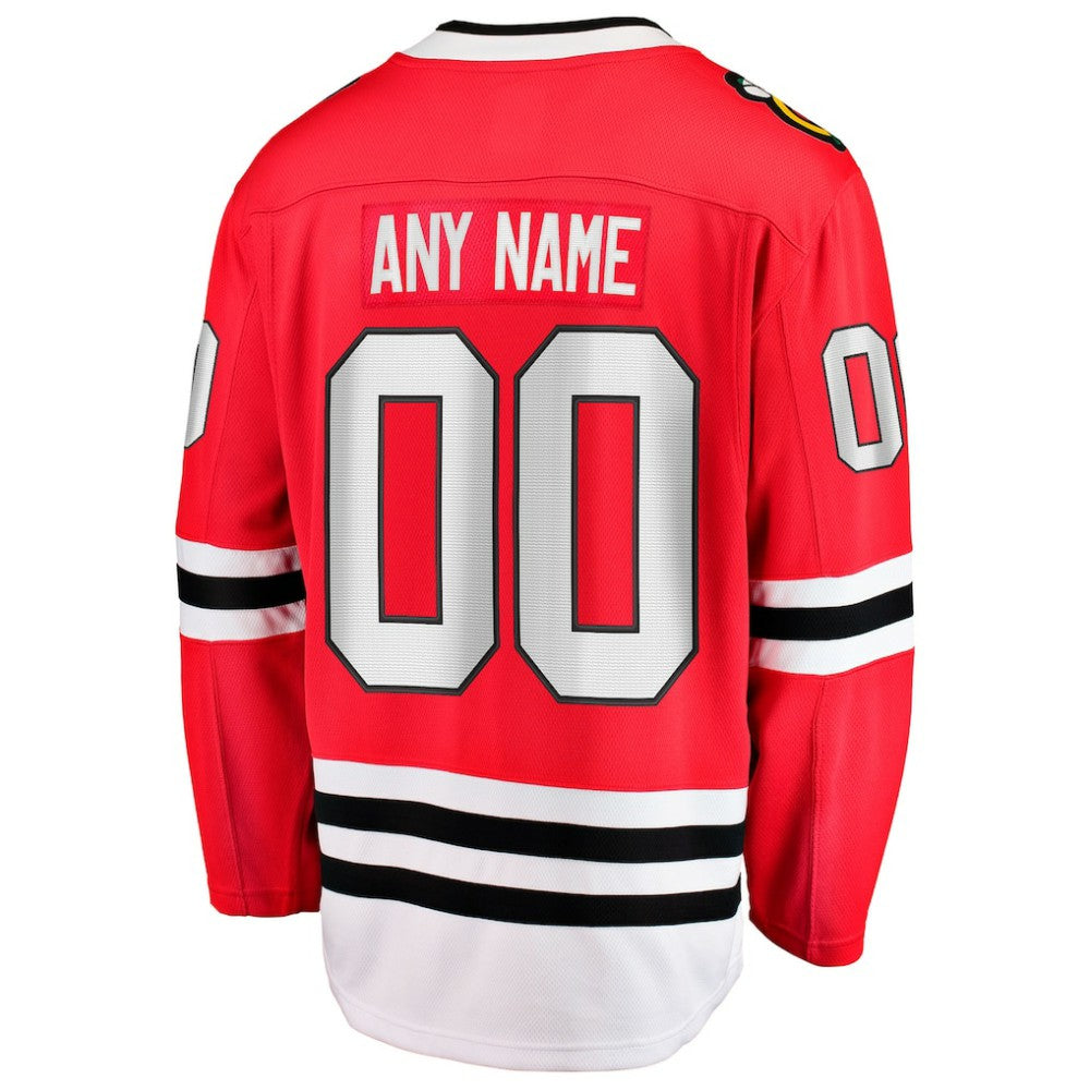 Chicago Blackhawks Fanatics Home Breakaway Custom Jersey Sale
