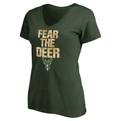 Milwaukee Bucks Women's Mantra V-Neck T-Shirt Outlet