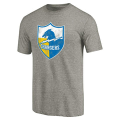 Los Angeles Chargers  Throwback Logo Tri-Blend T-Shirt