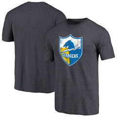 Los Angeles Chargers  Throwback Logo Tri-Blend T-Shirt