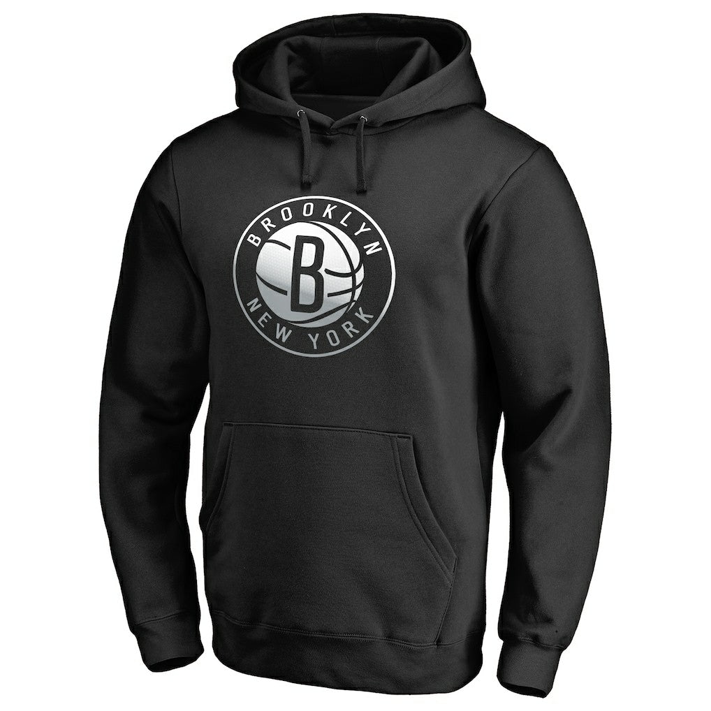Brooklyn Nets Gradient Logo Pullover Hoodie For Sale