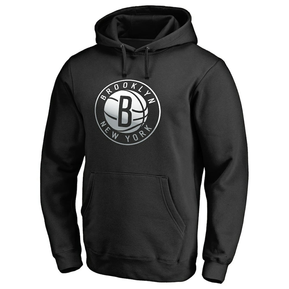 Brooklyn Nets Gradient Logo Pullover Hoodie For Sale