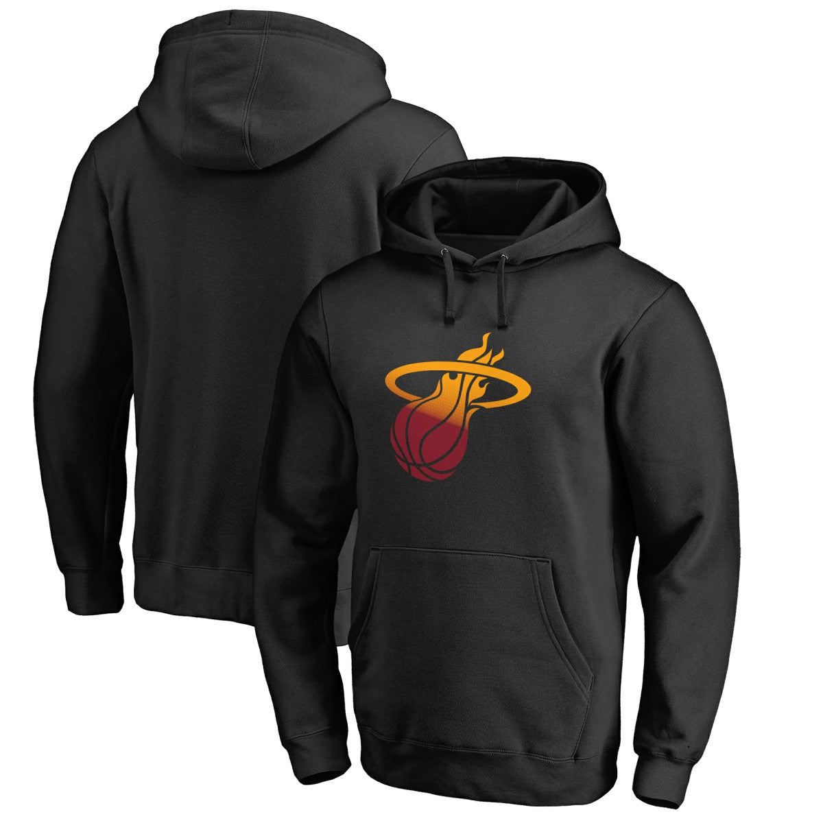 Miami Heat Gradient Logo Pullover Hoodie New