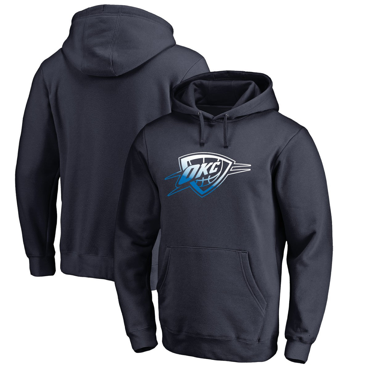 Oklahoma City Thunder Gradient Logo Pullover Hoodie For Sale
