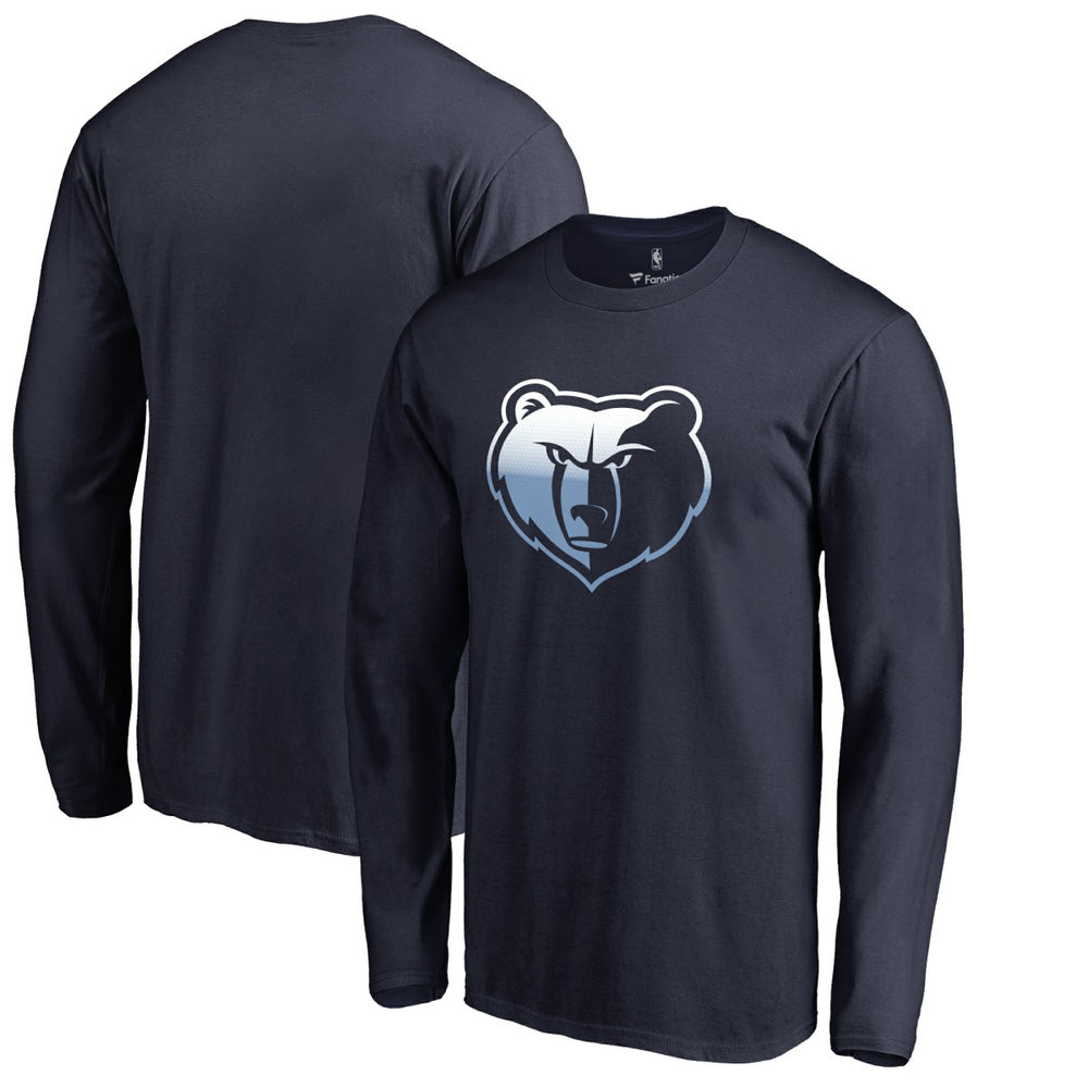 Memphis Grizzlies Gradient Logo Long Sleeve T-Shirt On Sale
