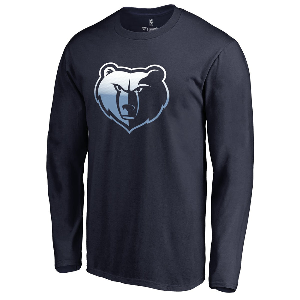 Memphis Grizzlies Gradient Logo Long Sleeve T-Shirt On Sale