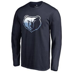 Memphis Grizzlies Gradient Logo Long Sleeve T-Shirt On Sale