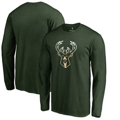 Milwaukee Bucks Gradient Logo Long Sleeve T-Shirt On Sale