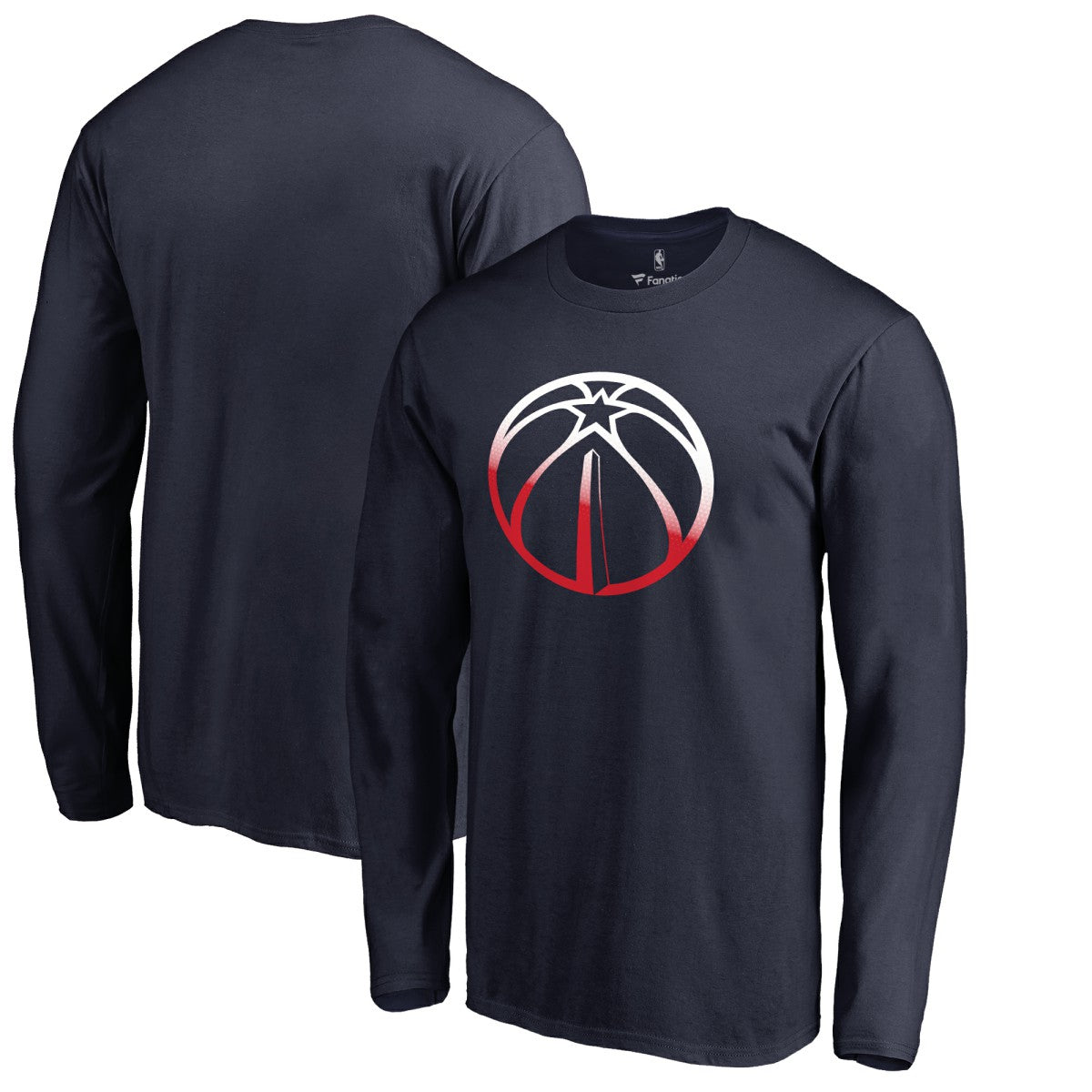 Washington Wizards Gradient Logo Long Sleeve T-Shirt On Sale