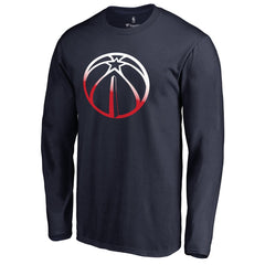 Washington Wizards Gradient Logo Long Sleeve T-Shirt On Sale