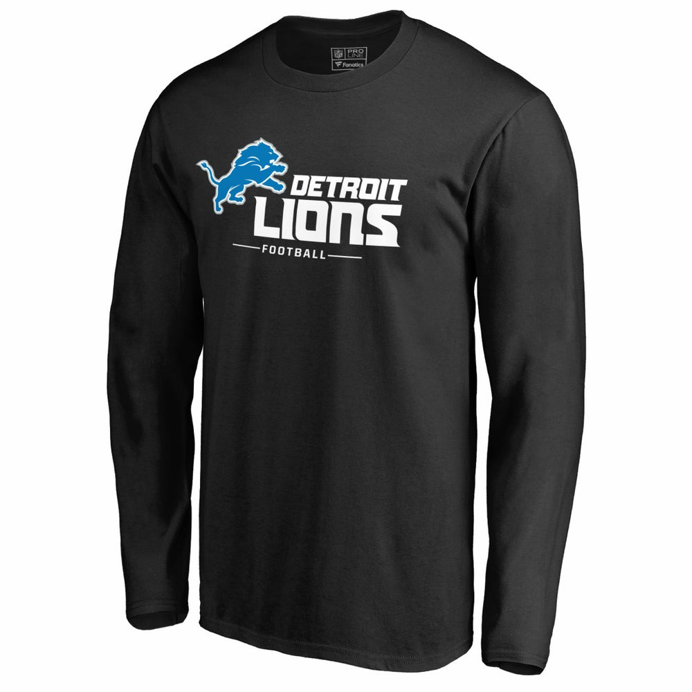 Detroit Lions  Team Lockup II Long Sleeve T-Shirt