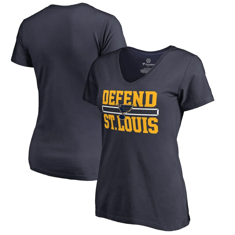 St. Louis Blues Women's Hometown Collection Defend V-Neck T-Shirt For Sale
