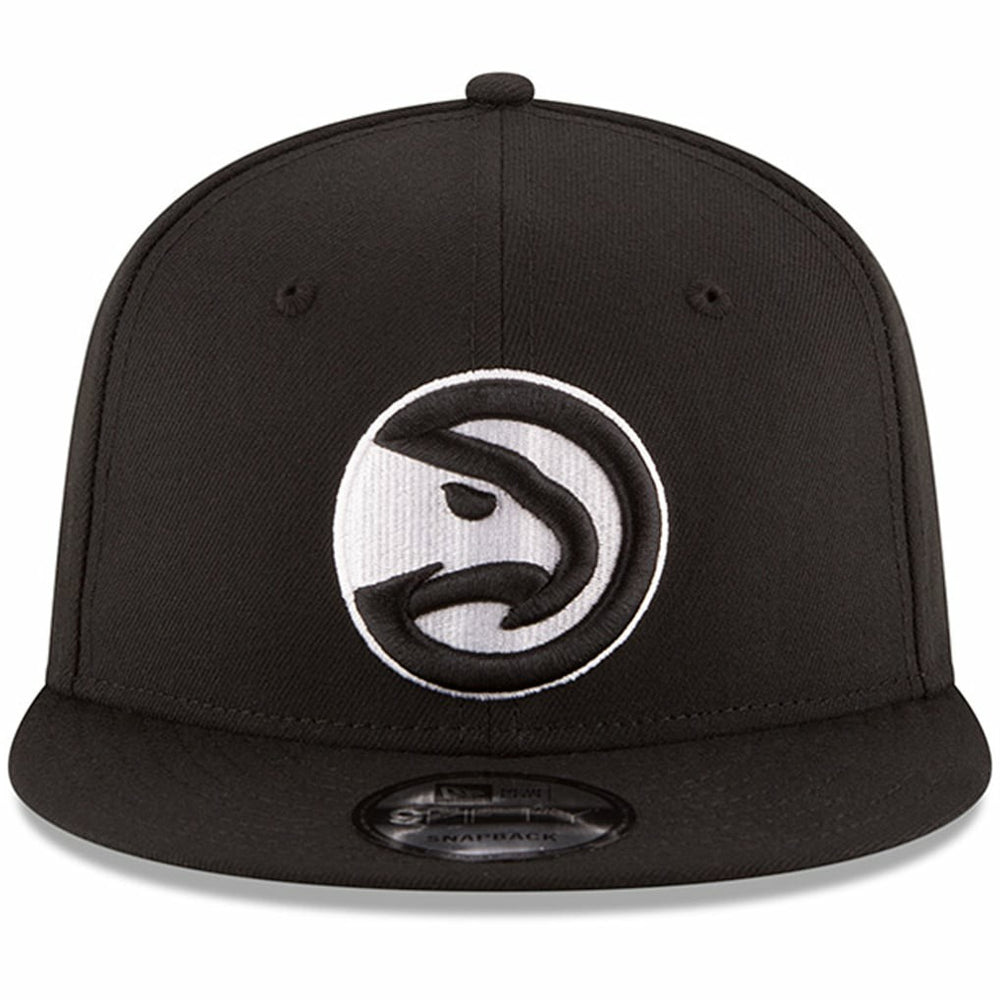 Atlanta Hawks Black & White Logo 9FIFTY Adjustable Snapback Hat Discount